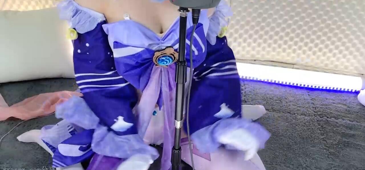 梵拉 原神cos心海 舔耳 口腔音