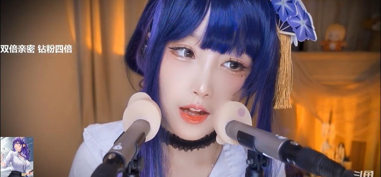 紫色Kitty二呆酱 羊毛棒掏耳 枪麦口腔音触发音1小时