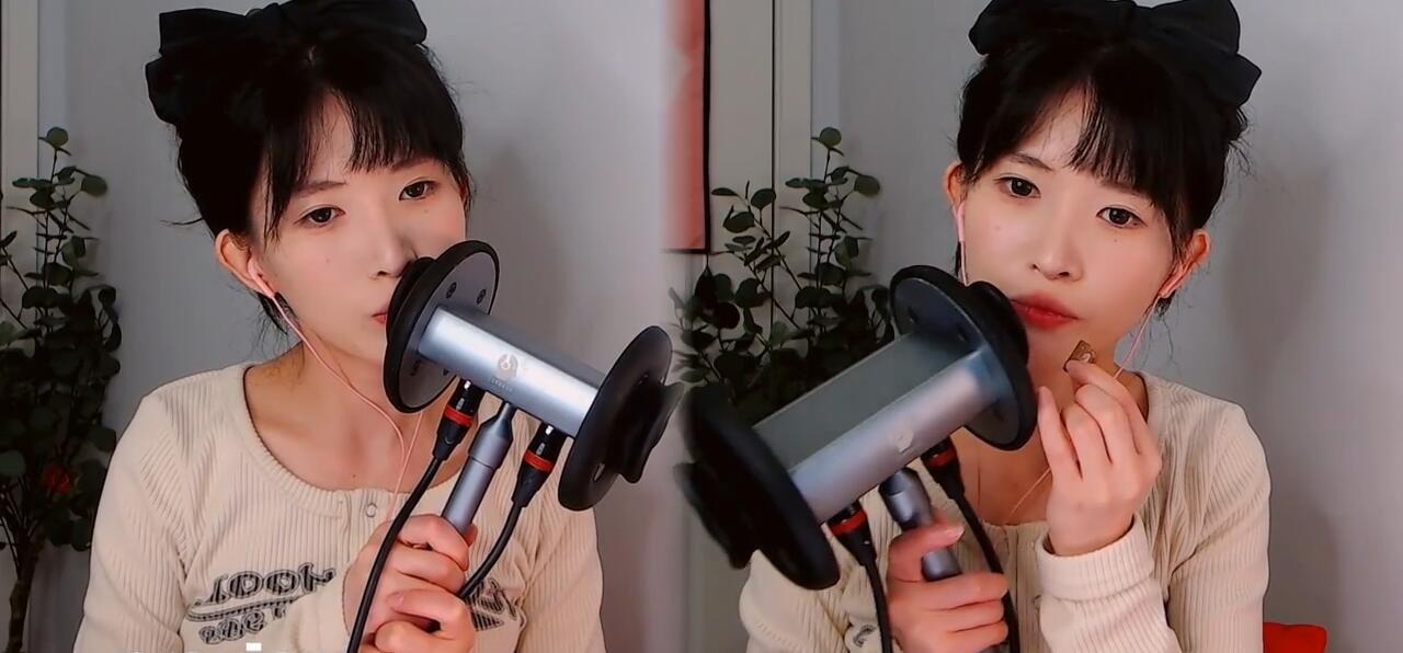 芝麻对辣 酥软敏感亲吻耳朵 贴耳吃糖果